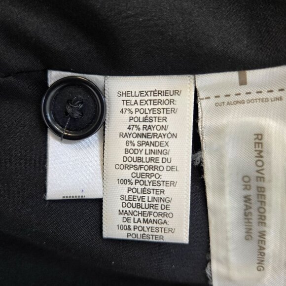 Loft Black Open Blazer Jacket Size 6 - Picture 6 of 6